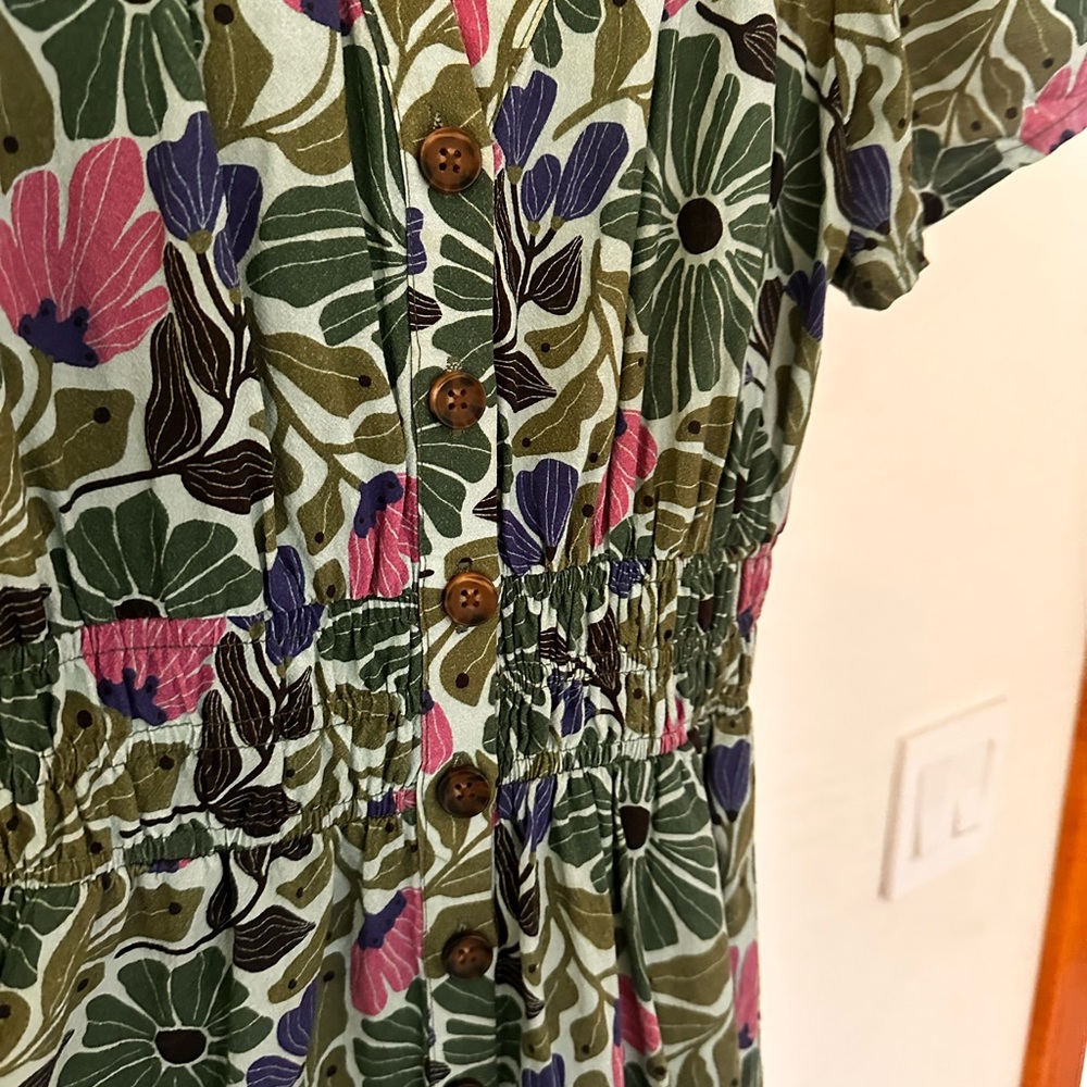 Marine Layer midi floral Annika dress - Picture 3 of 6
